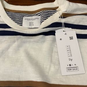 Denim & Flower Tee; Men’s Size M